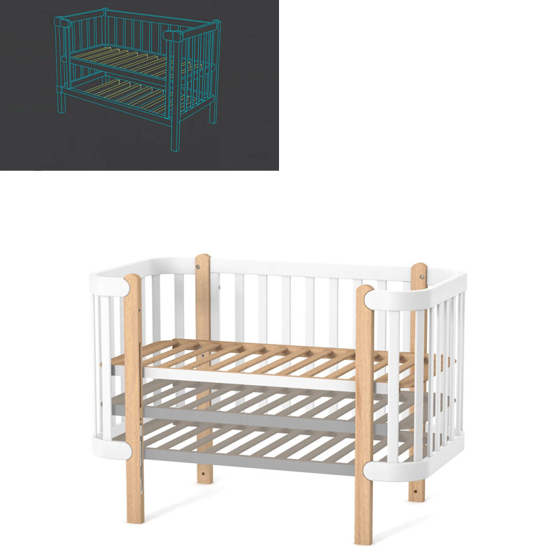 wooden crib