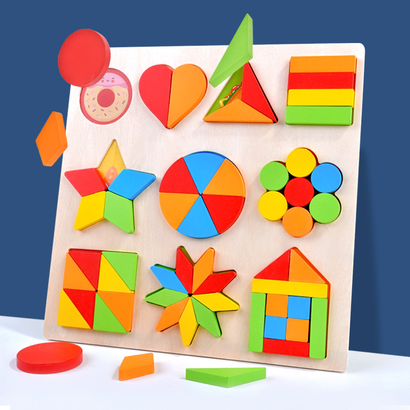 A child's hands carefully placing one wooden block on top of another to build a tower.