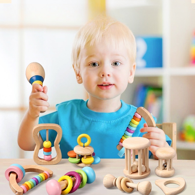 Montessori baby rattle